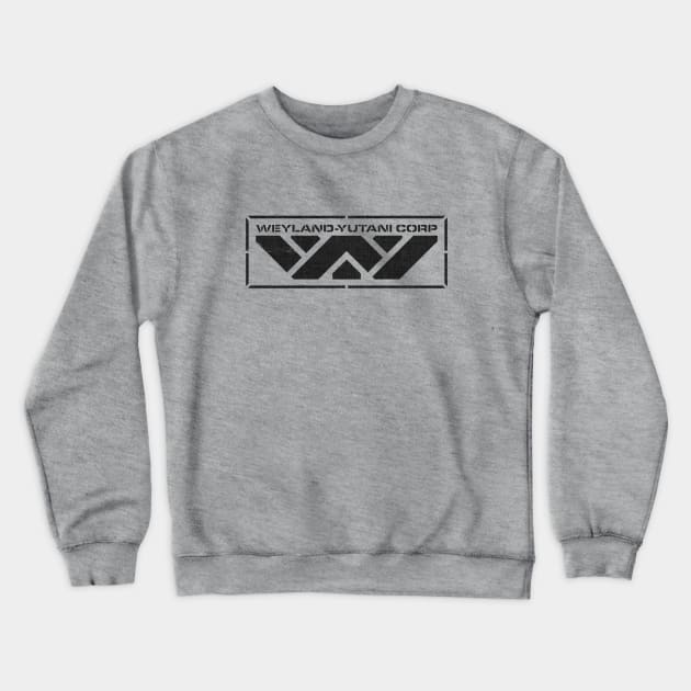 WY Stencil Black Crewneck Sweatshirt by Ekliptik